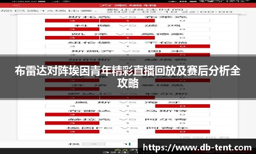 布雷达对阵埃因青年精彩直播回放及赛后分析全攻略